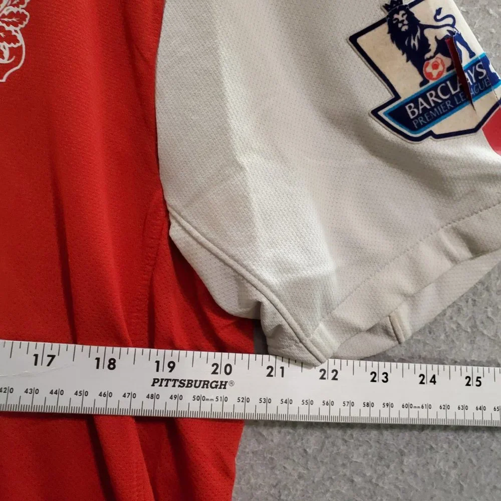 Arsenal London Men‎ Soccer Jersey Large Red 2011 Home Nike Logo